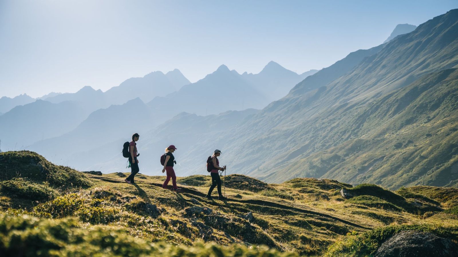 Hiking in the Bedretto Valley among light and alpine scenery