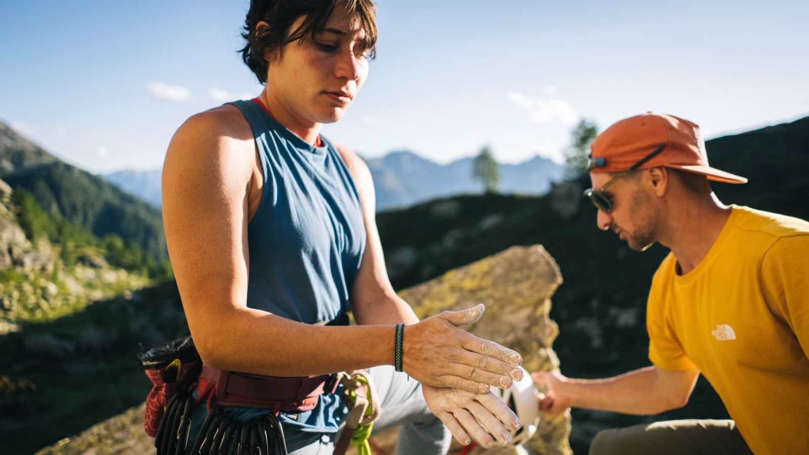 Preparation before climbing