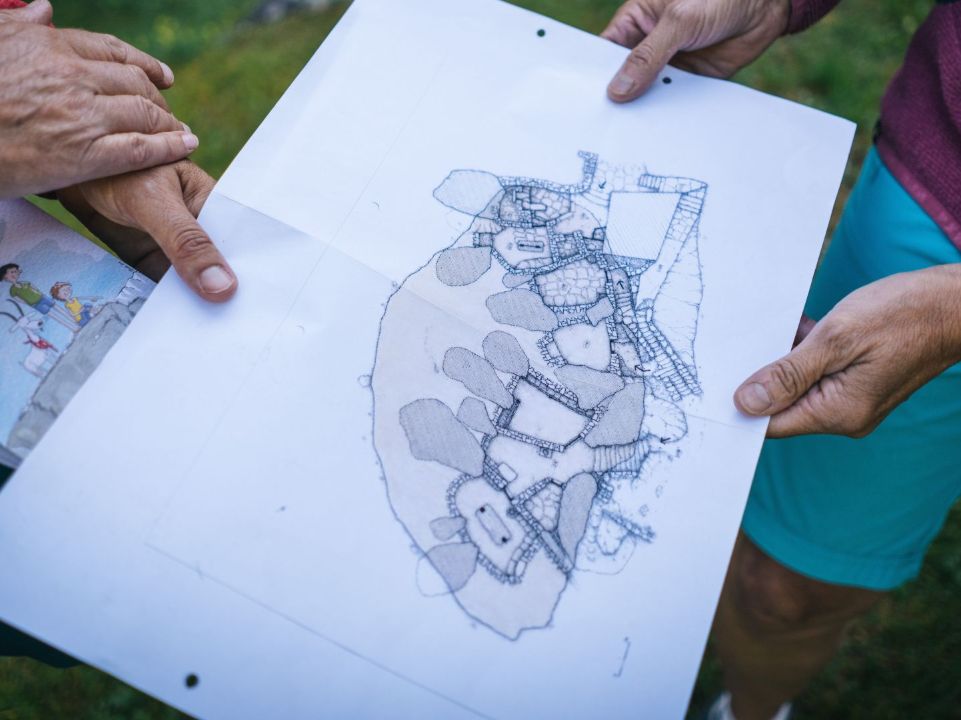 Karte des historischen Weilers Sabbione im Bavonatal