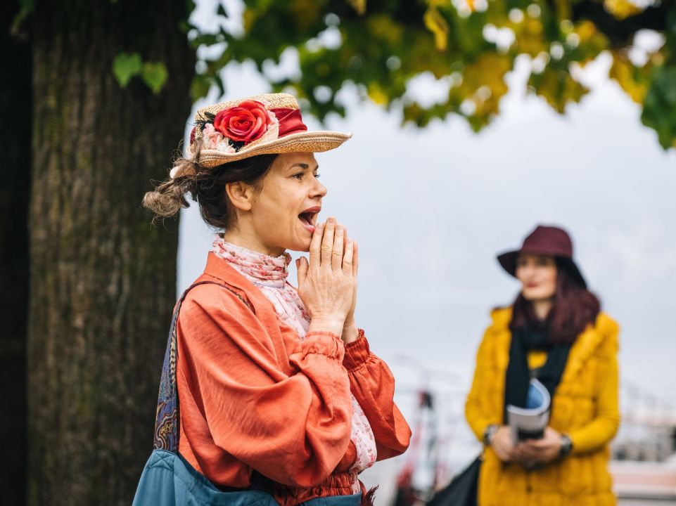 Auftritt am Seeufer in Lugano