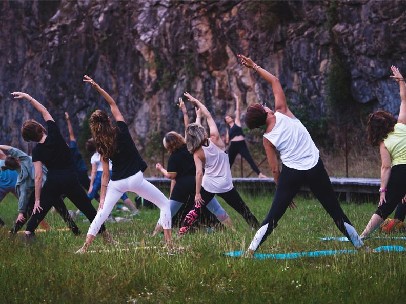 Image 0 - Sunset yoga with music at the Arzo quarries