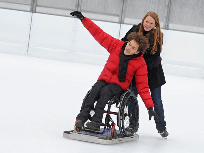 Image 1 - Ice-Skating on wheelchair