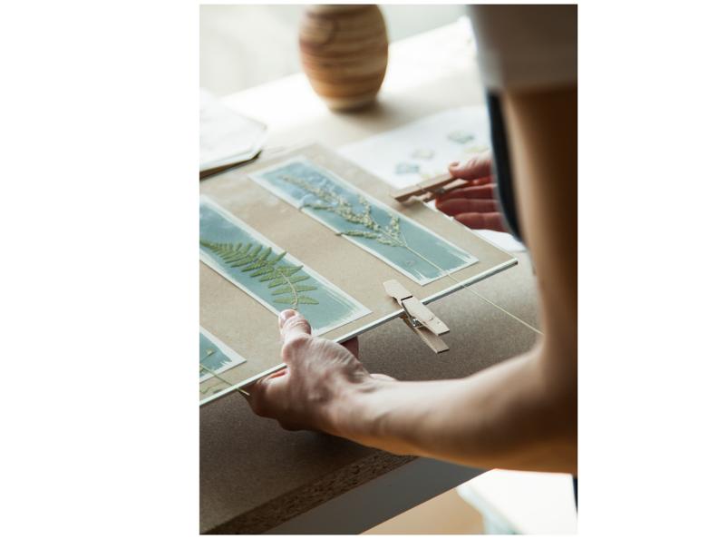 Image 2 - Tessin in Blau – Cyanotypie-Lesezeichen